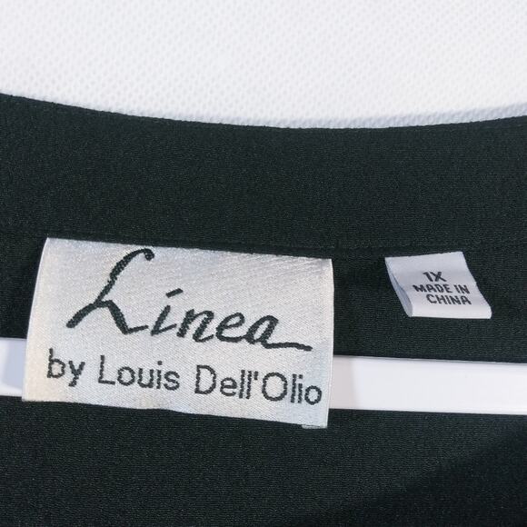 Linea by Louis Dell'olio Black Lagenlook Dress Size 1X - Picture 4 of 7